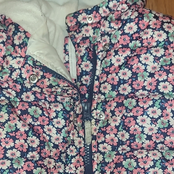 Carters 18 Months Toddler Floral Hooded Puffer Jacket - Picture 5 of 9